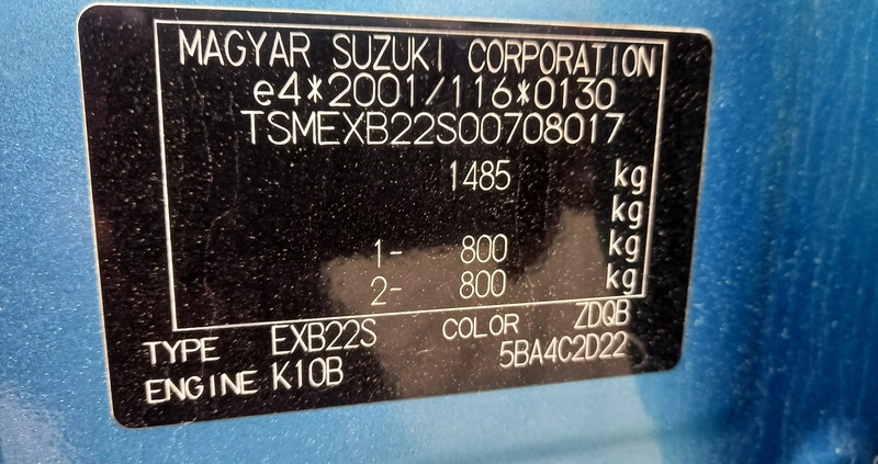 Suzuki Splash cena 18999 przebieg: 149365, rok produkcji 2012 z Kraków małe 352